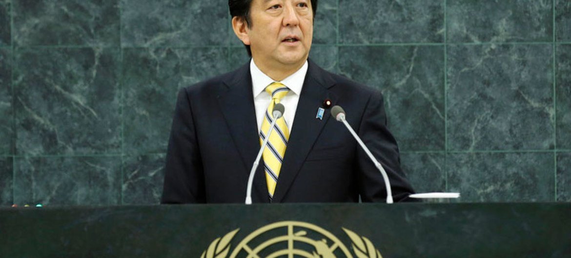 Shinzo Abe, Prime Minister of Japan.