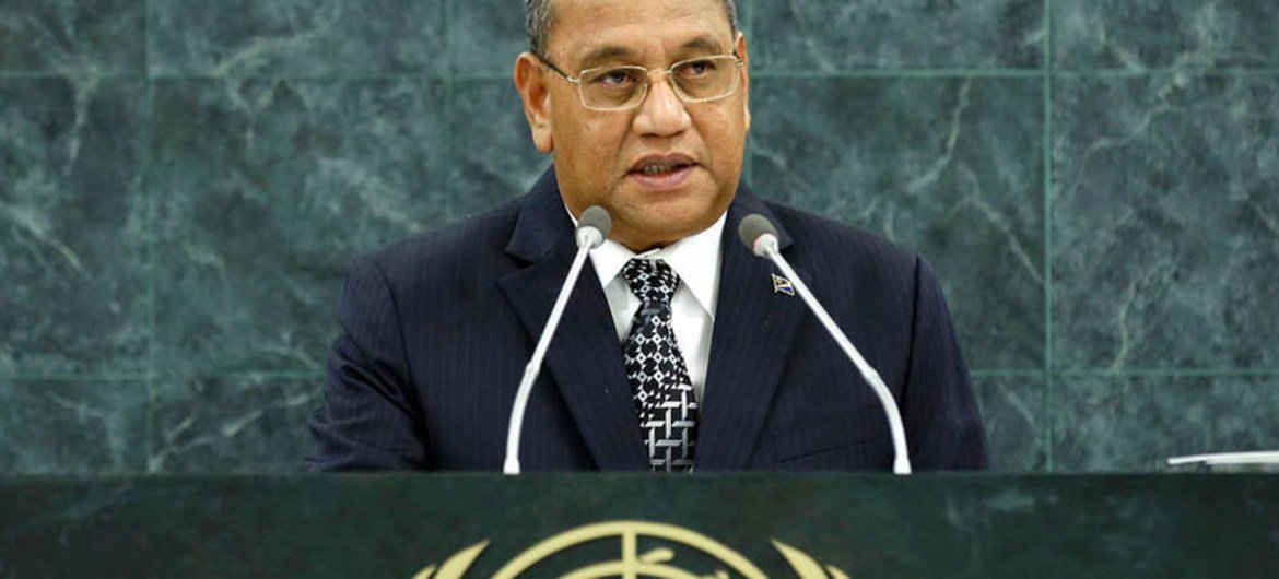 Christopher Loeak, President of the Republic of the Marshall Islands.