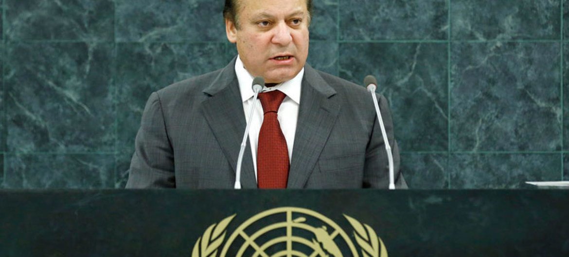 Muhammad Nawaz Sharif, Prime Minister of the Islamic Republic of Pakistan.