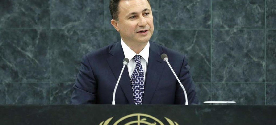 Prime Minister of the former Yugoslav Republic of Macedonia Nikola Gruevski.