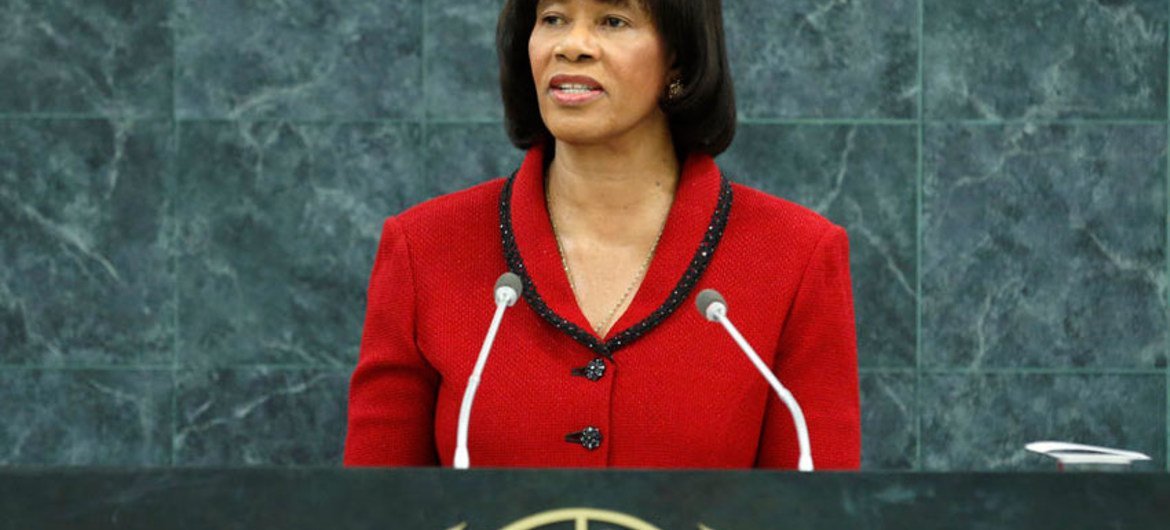 Prime Minister Portia Simpson Miller of Jamaica.