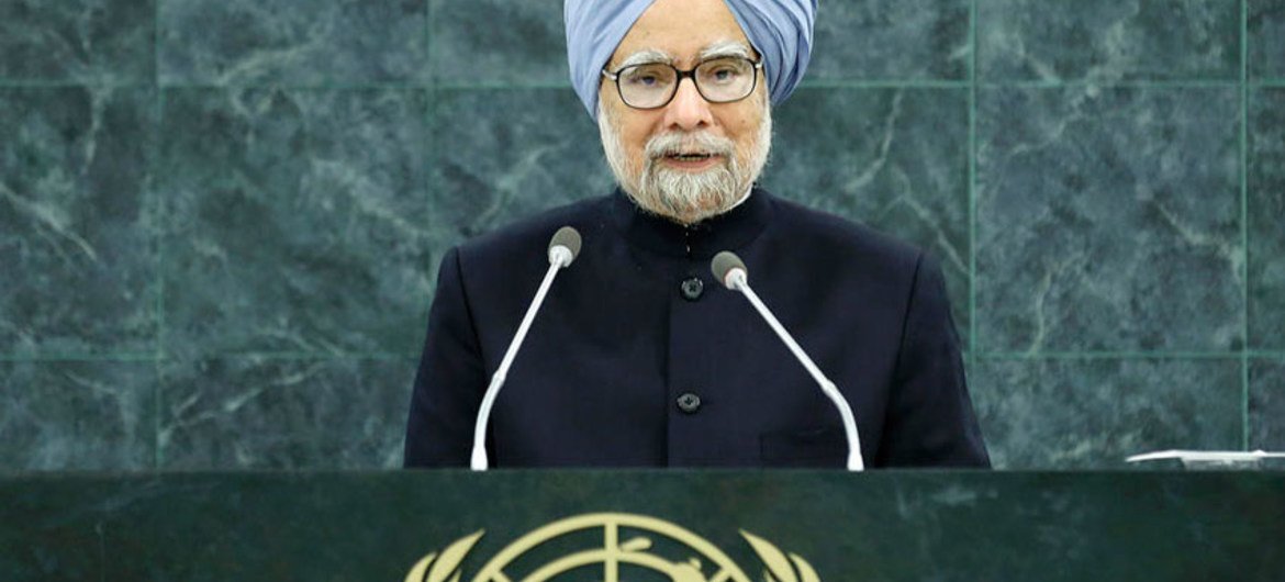 Manmohan Singh, Prime Minister of the Republic of India.