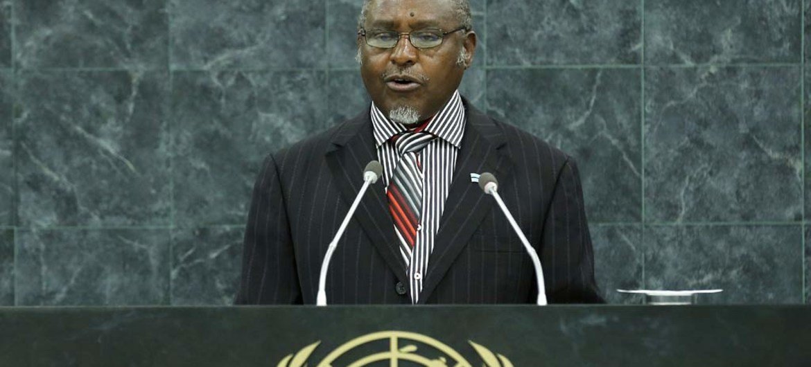 Foreign Minister Phandu T. C. Skelemani of Botswana.
