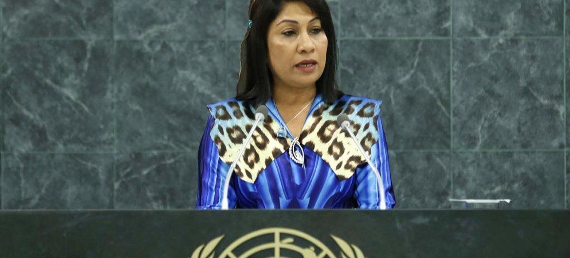 Acting Foreign Minister Mariyam Shakeela of Maldives.