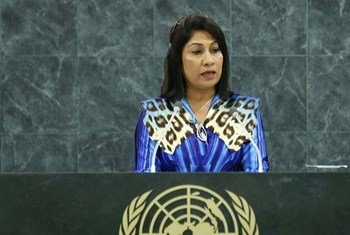 Acting Foreign Minister Mariyam Shakeela of Maldives.
