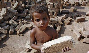 Bonded child labourer, Pakistan.