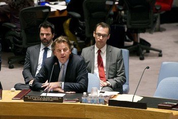 Special Representative and Head of the UN Multidimensional Integrated Stabilization Mission in Mali (MINUSMA), Bert Koenders, briefs the Security Council on the situation in that country.