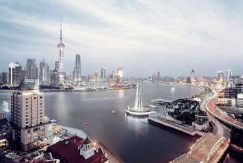 China podría verse superada como el país más poblado del mundo en 2022 por India, según cálculos de la ONU. Foto: Ciudad de Shanghai