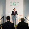 Secretary-General Ban Ki-moon addresses the Global Green Growth Forum in Copenhagen, Denmark.