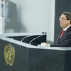 Le Ministre des affaires étrangères de Cuba, Bruno Rodriguez Parilla, parle à l'Assemblée générale.