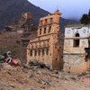 Destruction in Dammaj, northern Yemen.