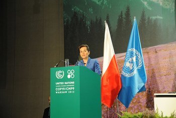 Executive Secretary of the UN Framework Convention on Climate Change (UNFCCC) Christiana Figueres addresses the opening of the 19th session in Warsaw, Poland.