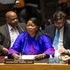 Fatou Bensouda, Prosecutor of the International Criminal Court (ICC), addresses the Security Council meeting on the situation in Libya.