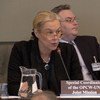 Sigrid Kaag, Special Coordinator of OPCW-UN Joint Mission addresses the OPCW Executive Council Meeting.