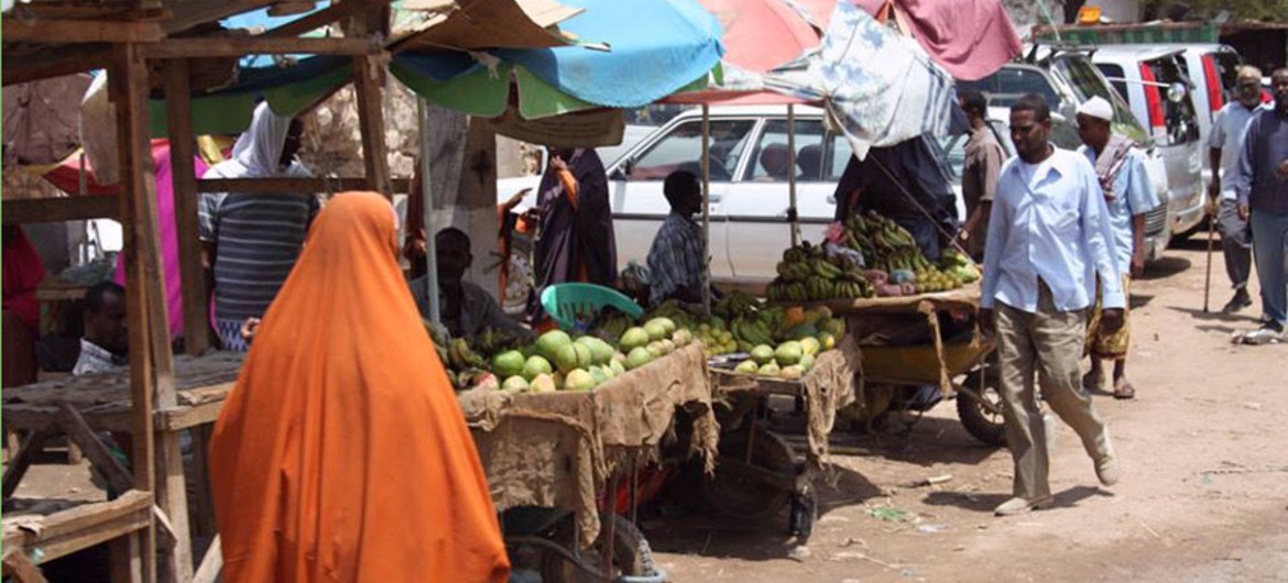 Una calle en Beledweyne, Somalia  Foto:  AU-UN IST/ Ilyas A. Abukar.