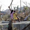 Desplazados por el tifon Haiyan en Filipinas   Foto:  UNICEF