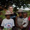 UNICEF's newest Goodwill Ambassador Katy Perry (third from left) on a visit to Madagascar in early 2013.