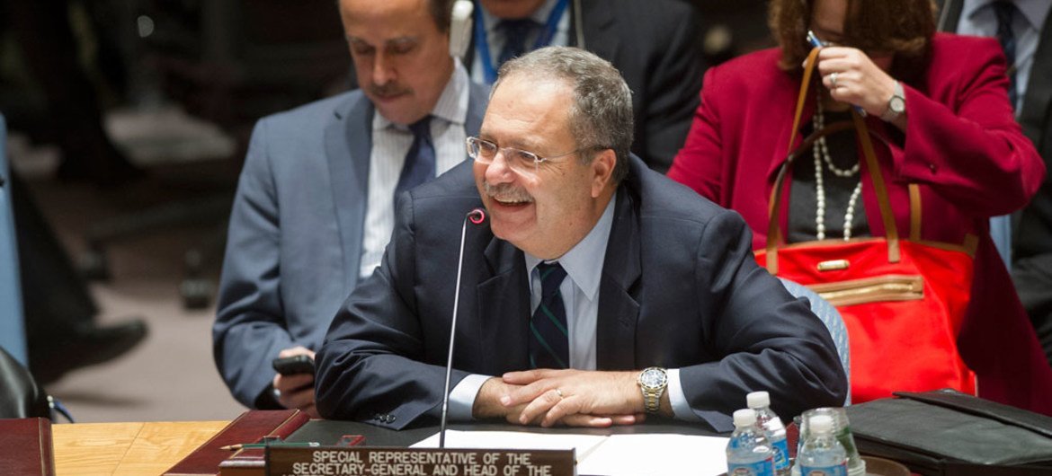 Special Representative and Head of the UN Support Mission in Libya (UNSMIL), Tarek Mitri, briefs the Security Council on the situation in that country.
