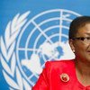 Under-Secretary-General for Humanitarian Affairs Valerie Amos at Geneva launch of humanitarian response plans for 2014.