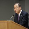 Secretary-General Ban Ki-moon briefs the press.