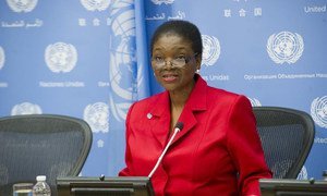 Under-Secretary-General for Humanitarian Affairs and Emergency Relief Coordinator Valerie Amos briefs the press.