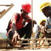 The Haitian government and the UN Operations have teamed up with project 16/6 - a rebuilding initiative that includes construction training programs.