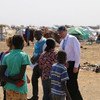 Assistant Secretary-General for Human Rights Ivan &Scaron;imonovic (right) visits Bentiu and Bor in South Sudan.