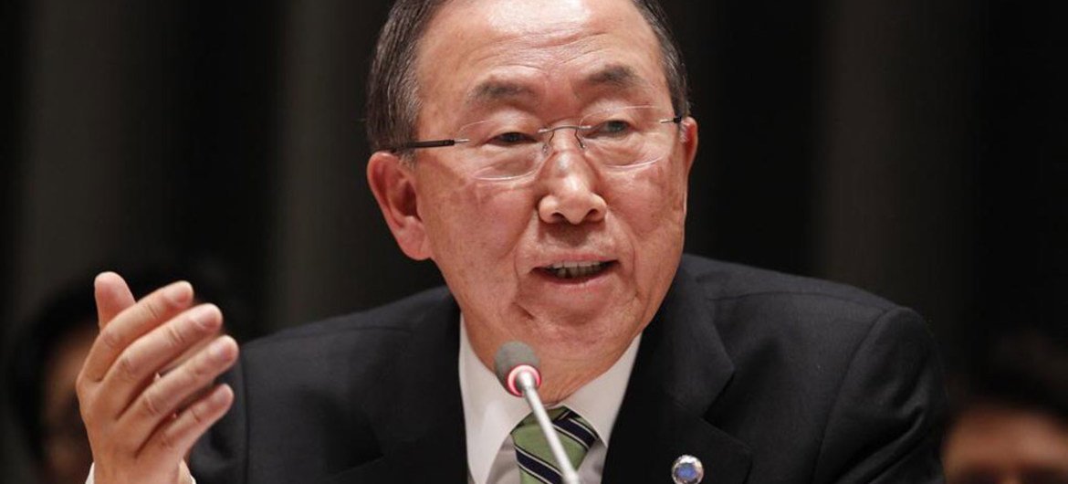 Secretario General de la ONU, Ban Ki-moon  Foto archivo: