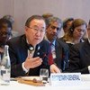 El Secretario General, Ban Ki-moon, se dirige a los asistentes a la Conferencia para la Paz en Siria Foto: Eskinder Debebe