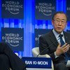 Ban Ki-moon en el Foro Económico Mundial en Davos.  Foto: