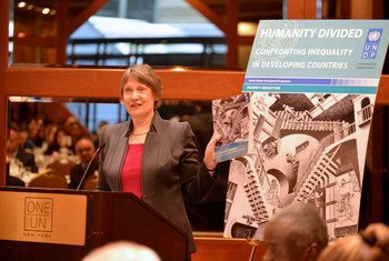Administrator Helen Clark launches UNDP Report “Humanity Divided – Confronting Inequality in Developing Countries.”