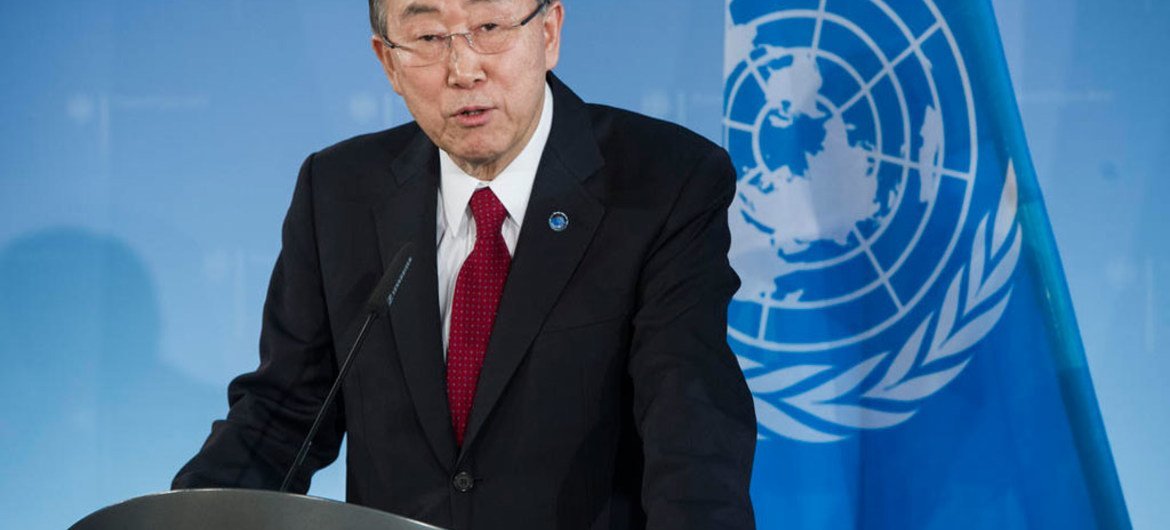 El Secretario General de la ONU, Ban Ki-moon Foto archivo: ONU/Mark Garten