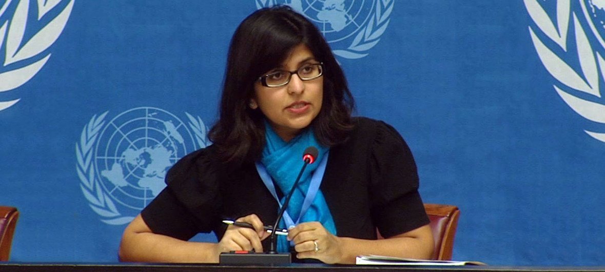 المتحدثة باسم مفوضية الأمم المتحدة السامية لحقوق الإنسان رافينا شمداساني. المصدر: الأمم المتحدة الوسائط المتعددة