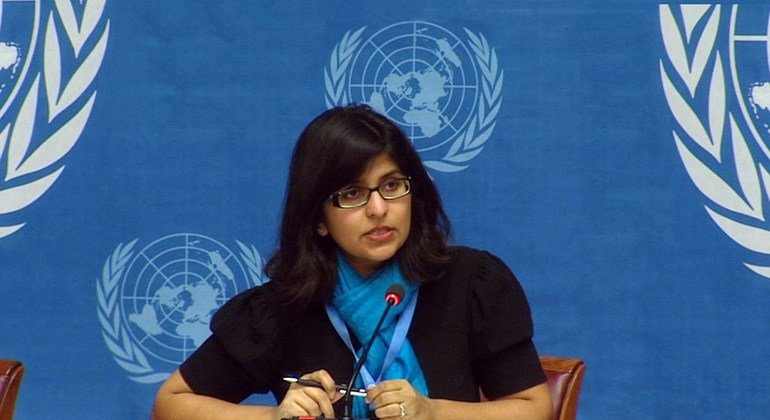 La portavoz de la Oficina del Alto Comisionado de la ONU para los Derechos Humanos. Ravina Shamdasani   Foto archivo: ONU/Multimedia