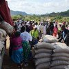 Distribution de céréales aux personnes les plus vulnérables