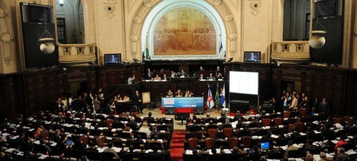 UN officials and legislators attend the GLOBE Climate Legislation Summit in Washington DC.