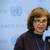 立陶宛常驻联合国代表雷蒙达•穆尔莫凯特（Raimonda Murmokaitë）联合国图片/Evan Schneider