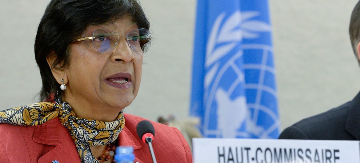 High Commissioner for Human Rights Navi Pillay addresses the opening of the twenty-fifth regular session of the Human Rights Council.