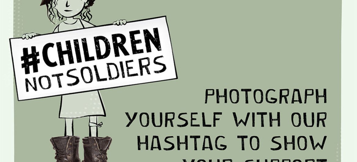 儿童不能成为士兵。图片来源：秘书长儿童与武装冲突问题特别代表办公室