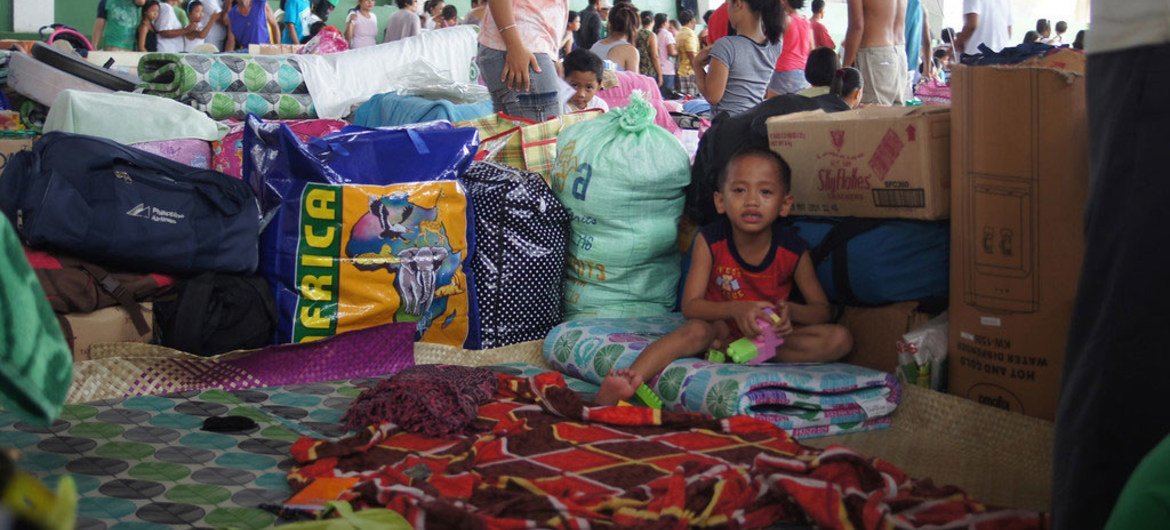 Afectados por el tifón Haiyan en Filipinas  Foto.OCHA/Jennifer Bose