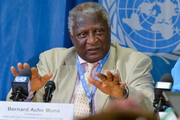 Bernard Acho Muna, Chairperson of the International Commission of Inquiry on the Central African Republic.