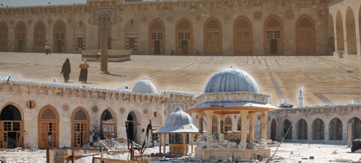 Trois sites listés au Patrimoine mondial de l'UNESCO en Syrie sont actuellement utilisés à des fins militaires, au risque d'entrainer des destructions irréversibles. Photo : UNESCO / Ron Van Oers