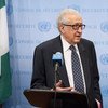 El representante especial de la ONU y la Liga Árabe para Siria,, Lakhdar Brahimi
