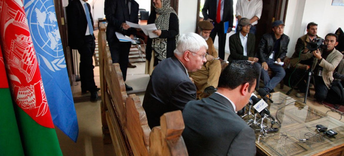 The United Nations Under-Secretary-General for Peacekeeping Operations, Hervé Ladsous, on visit to Afghanistan.