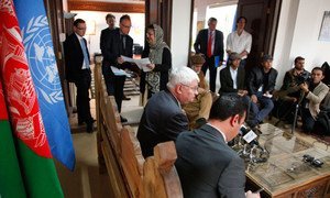 The United Nations Under-Secretary-General for Peacekeeping Operations, Hervé Ladsous, on visit to Afghanistan.