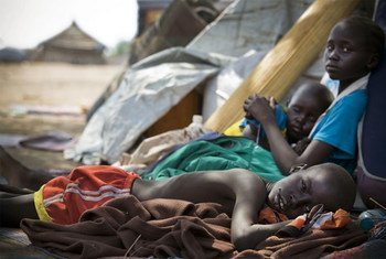 Children displaced in Jonglei state, South Sudan.