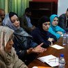 Women from civil society participating in discussions in the run-up to the 5 April 2014 elections in Afghanistan.