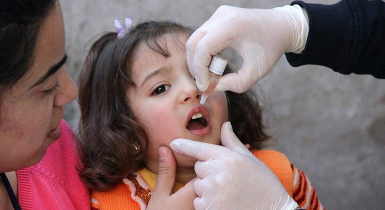 Vacunación contra la polio en Siria  Foto: UNICEF/Ayberk Yurtsever