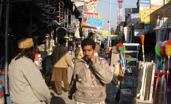 Mercado em Islamabad, capital do Paquistão. 