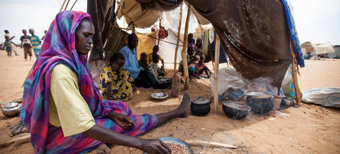 Desplazados en Sudán  Foto.ONU/Albert González Farran